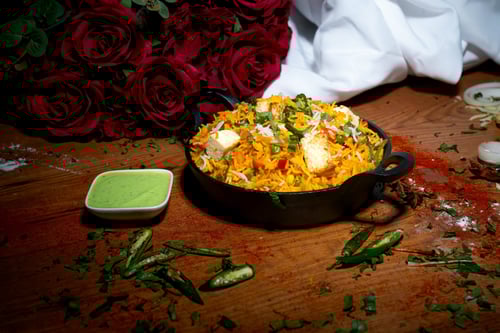 Vegetarische Biryani mit Paneer