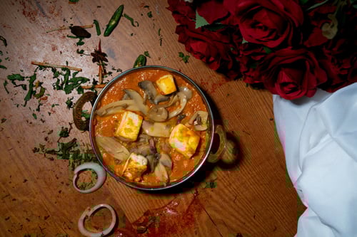 Mushroom Paneer Masala