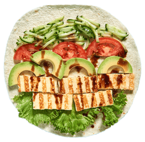 Halloumi-Avocado-Wrap