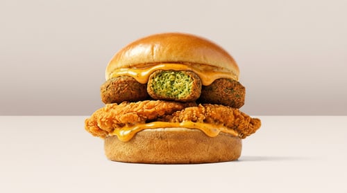 Falafel Chicken Burger