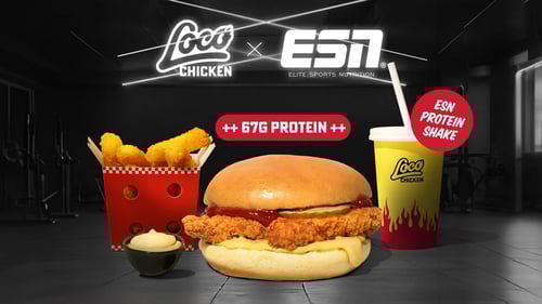 ESN Protein Burger Menu