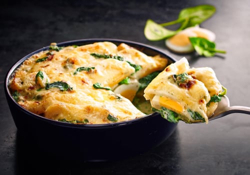 Blattspinat-Ei-Gratin