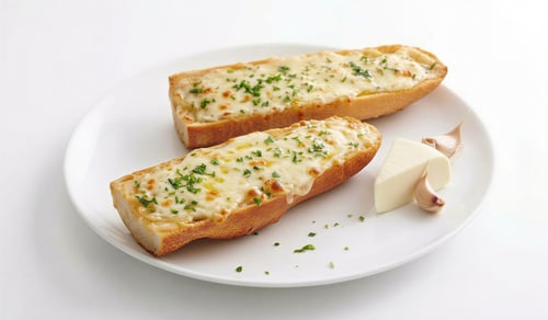 Knoblauch Baguette mit Mozzarella