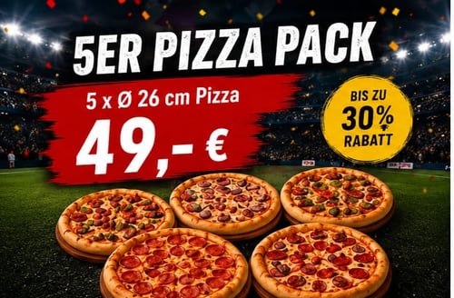 5er Pizzen WM Paket