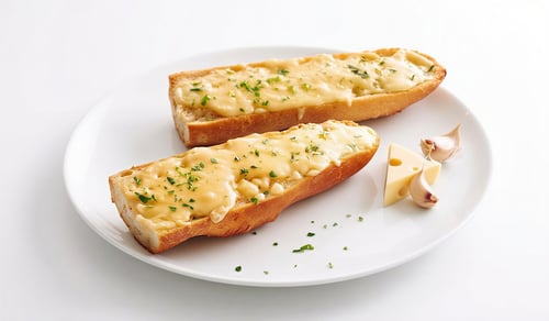 Knoblauch Baguette mit Goudakäse