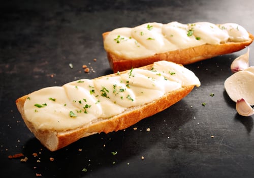 Knoblauch Baguette mit Mozzarella