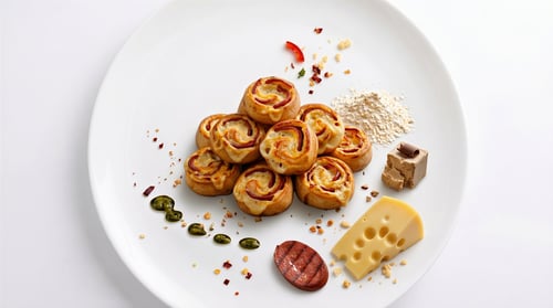Pizzabrötchen Sucuk
