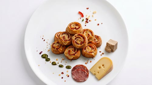 Pizzabrötchen Rindersalami