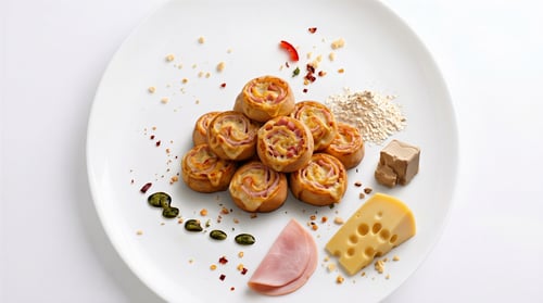 Pizzabrötchen Schinken