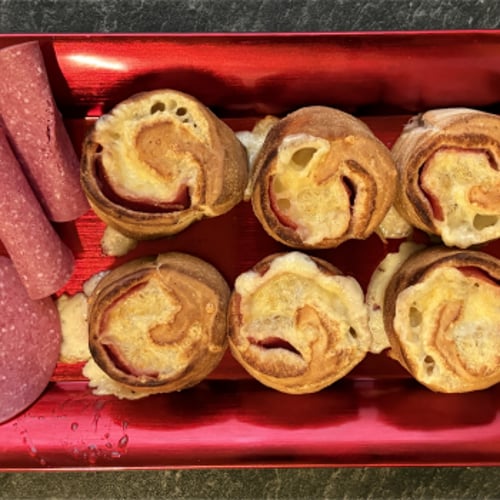 Pizzabrötchen Rindersalami