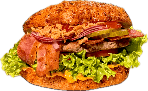 Käseburger im Menü