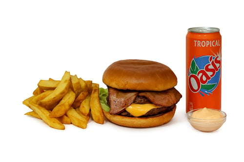 Bacon beast burger menu