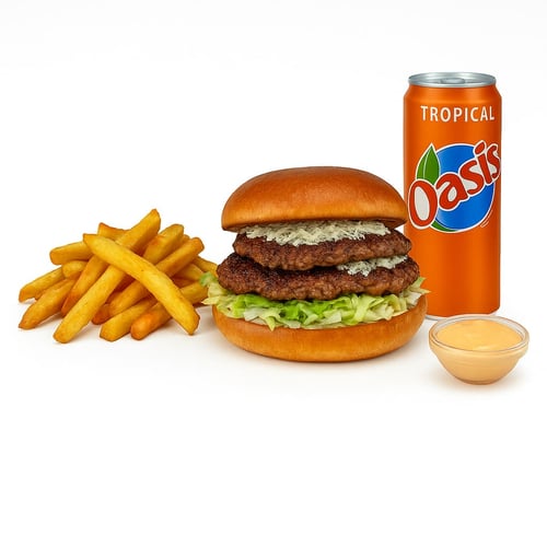 Truffel beef burger menu