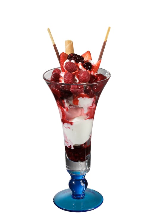 Himbeer -Becher