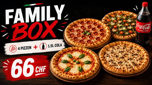 Combo Family Pizza- 4Stk