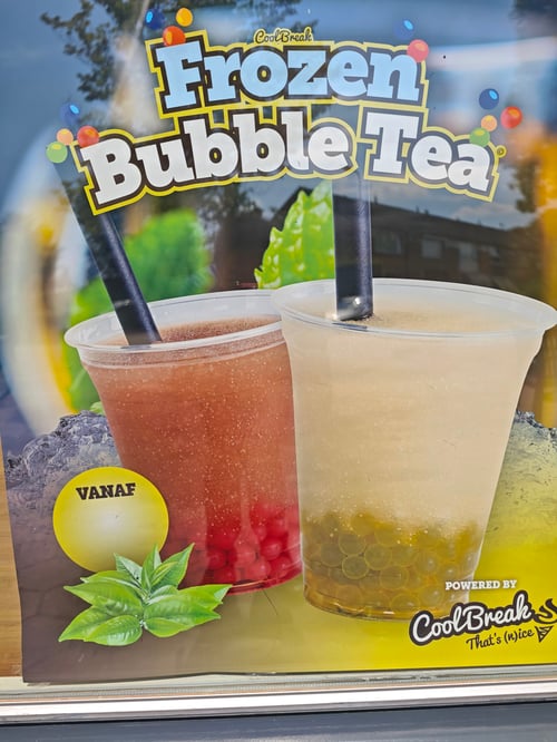 Frozen bubble tea