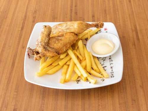 Halve kip menu