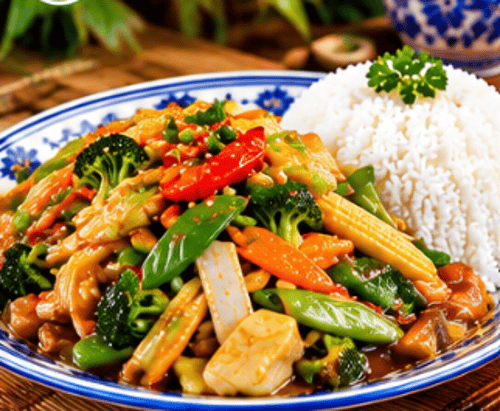 190 Vegetarisches Gericht Chop Suey