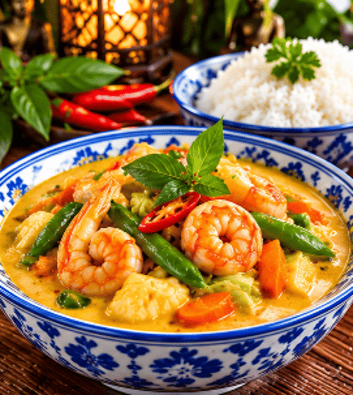 100 Currygericht mit Hühnerfleisch