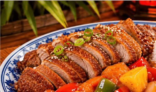 E7 Knuspriges Entenfleisch extra