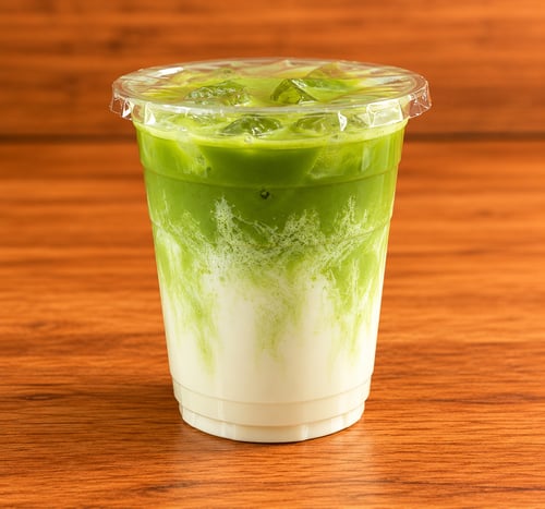 Iced matcha latte