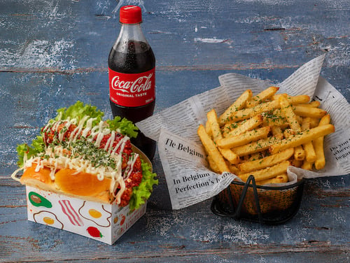 Chicken Sandwich Menü (Nicht scharf)