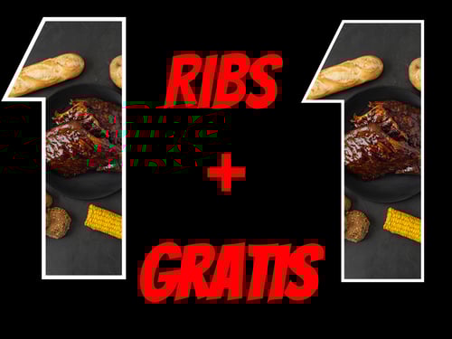 Ribs 500gr 1 + 1 Gratis