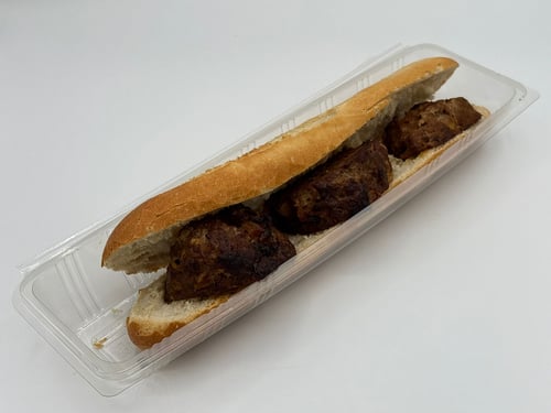 Broodje met huisgemaakte  gehaktbal