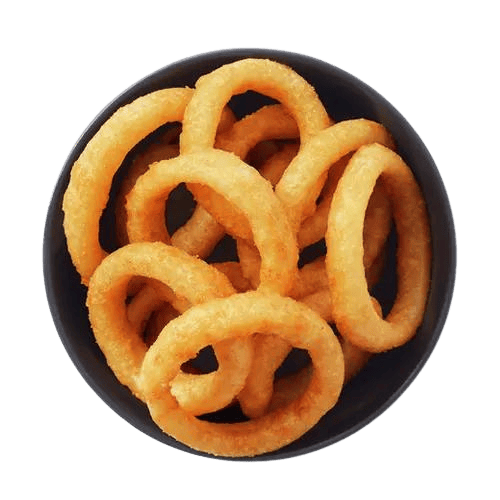 Onion rings beer battered