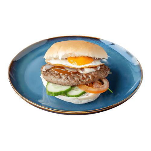 Hamburger speciaal met gebakken ei