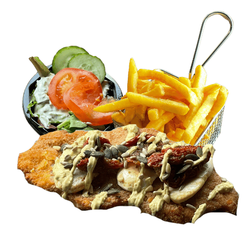 Italiaanse schnitzel menu