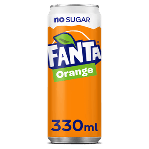 Fanta orange no sugar 330ml