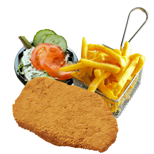 Varkenschnitzel menu