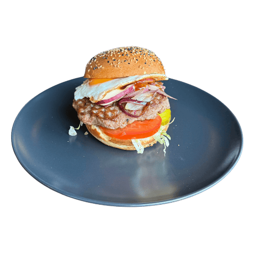 Hamburger speciaal met gebakken ei