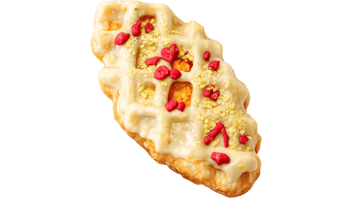 Raspberry Sakura Croffle
