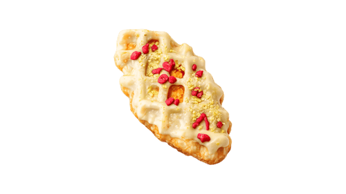Raspberry Sakura Croffle