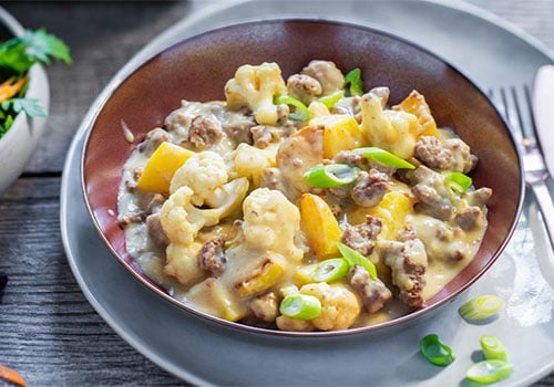 Blumenkohl-Kartoffel-Hackeintopf 