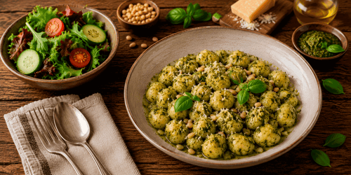 Mini Gnocchis mit Pesto