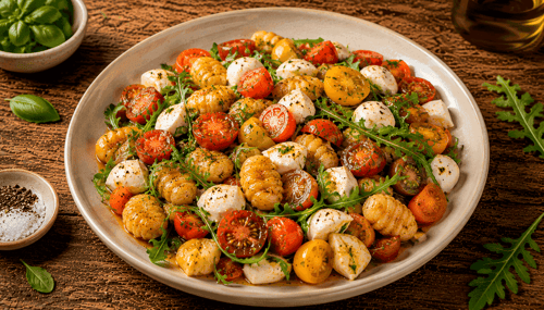 Gnocchis mit Tomaten-Mozzarella-Salat