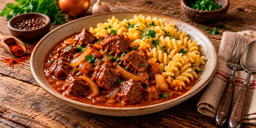 Bio-Rinder-Gulasch 