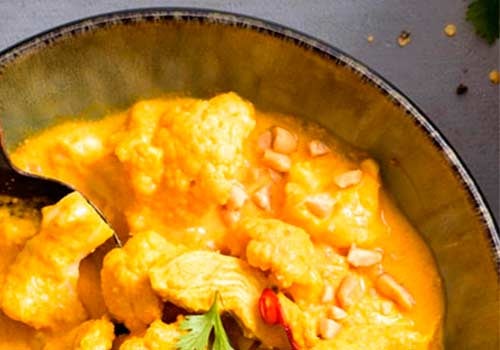 Geflügel-Blumenkohl-Curry mit Naturreis (XL)