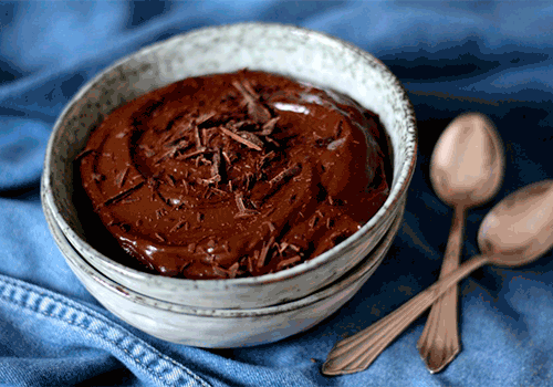 Schokoladenmilchreis mit Vanillesoße (XL)