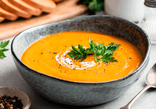 Erdnuss-Süßkartoffel-Suppe (M)