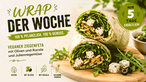 VEGANER Ziegenfeta Wrap