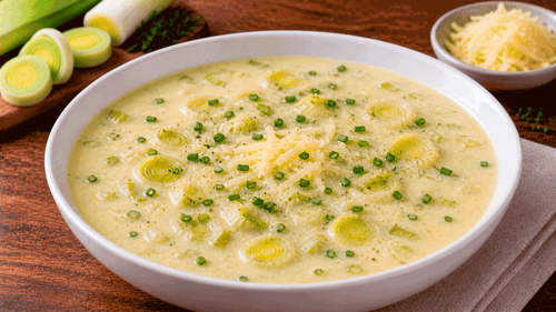 Käse-Lauch-Suppe