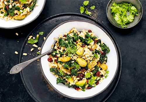 Sommergemüse-Eblysalat mit Cranberrys (XL)