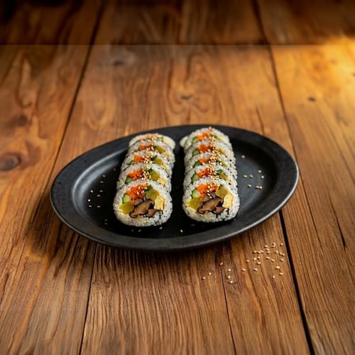 Mushroom kimbap roll