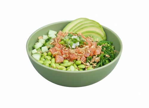 Greens & salmon