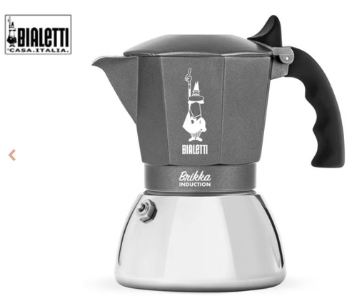 Bialetti Brikka Induction für 4 Tassen  Edelstahl, Induktion