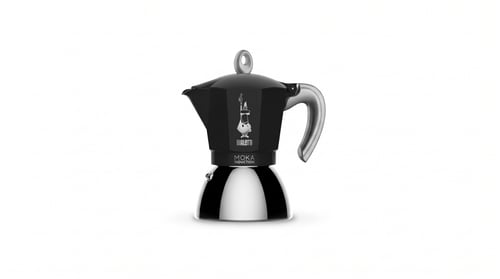 Bialetti Espressokocher New Moka Induktion 6 Tassen, Schwarz